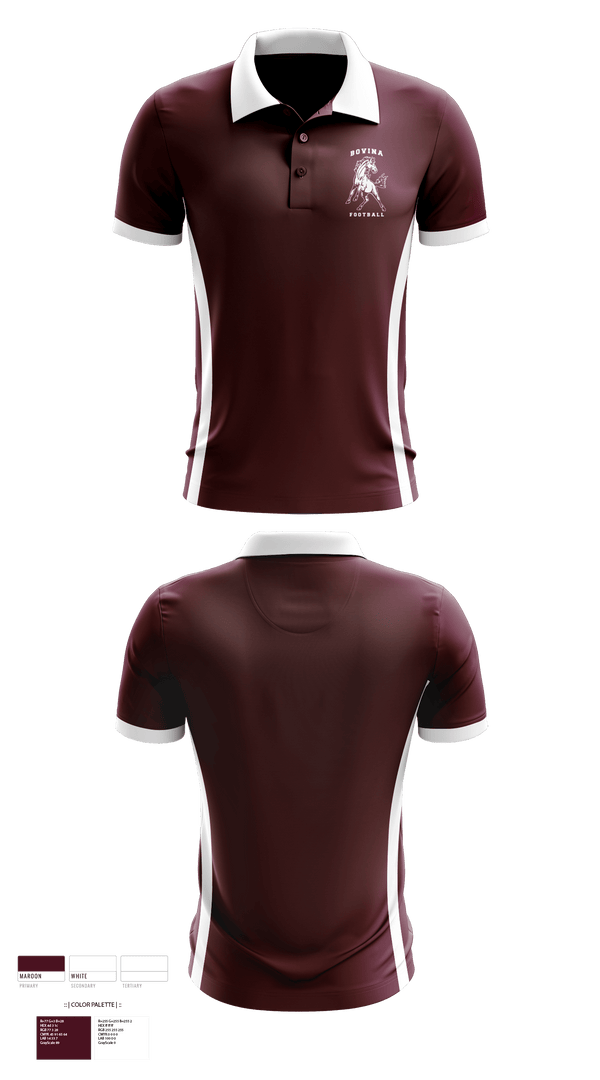 Short Sleeve Performance Polo, Bovina High School Football, Football, Teamtime, Team time, sublimation, custom sports apparel, team uniforms, spirit wear, spiritwear, sports uniforms, custom shirts, team store, custom team store, fundraiser sports, apparel fundraiser