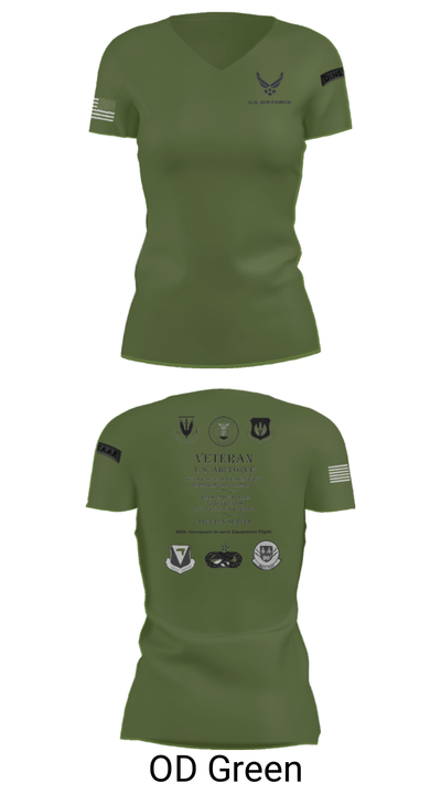 Ramstein AGE 81077227 Women's Short Sleeve V-neck Shirt - 48