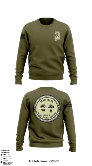 Crew Neck Sweatshirt, Region D Narcotics, Police, Teamtime, Team time, sublimation, custom sports apparel, team uniforms, spirit wear, spiritwear, sports uniforms, custom shirts, team store, custom team store, fundraiser sports, apparel fundraiser