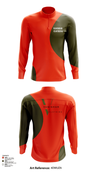 Quarter Zip Jacket, Vanishar clothing, , Teamtime, Team time, sublimation, custom sports apparel, team uniforms, spirit wear, spiritwear, sports uniforms, custom shirts, team store, custom team store, fundraiser sports, apparel fundraiser