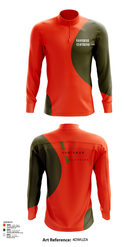 Quarter Zip Jacket, Vanishar clothing, , Teamtime, Team time, sublimation, custom sports apparel, team uniforms, spirit wear, spiritwear, sports uniforms, custom shirts, team store, custom team store, fundraiser sports, apparel fundraiser