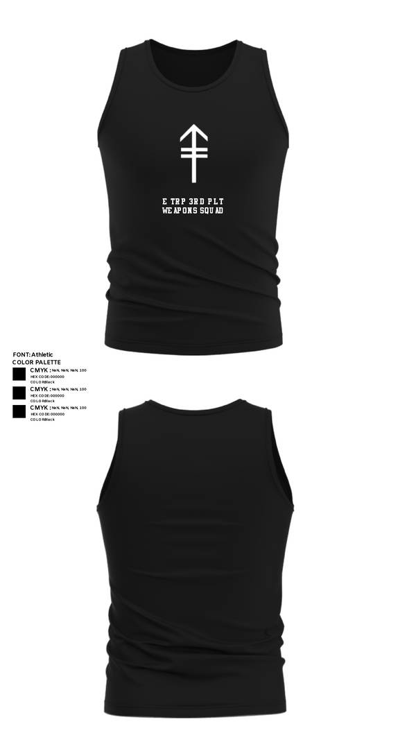 Tank Top, 2/2 3rd PLT Weapon SquadE TRP 3RD PLT WEAPONS SQUAD, Army, Teamtime, Team time, sublimation, custom sports apparel, team uniforms, spirit wear, spiritwear, sports uniforms, custom shirts, team store, custom team store, fundraiser sports, apparel fundraiser