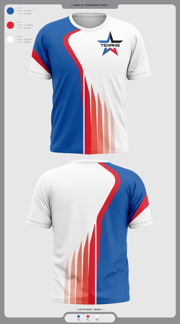 Short Sleeve Performance Shirt, Georgetown Texans, , Teamtime, Team time, sublimation, custom sports apparel, team uniforms, spirit wear, spiritwear, sports uniforms, custom shirts, team store, custom team store, fundraiser sports, apparel fundraiser