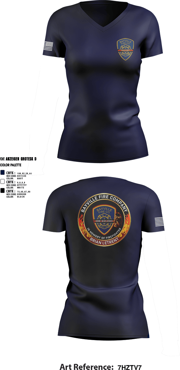 Womens Short Sleeve Vneck Shirt, BVFC, Fire Department, Teamtime, Team time, sublimation, custom sports apparel, team uniforms, spirit wear, spiritwear, sports uniforms, custom shirts, team store, custom team store, fundraiser sports, apparel fundraiser