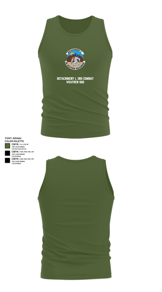 Tank Top, Detachment 1, 3rd Combat Weather Sqd, Air Force, Teamtime, Team time, sublimation, custom sports apparel, team uniforms, spirit wear, spiritwear, sports uniforms, custom shirts, team store, custom team store, fundraiser sports, apparel fundraiser