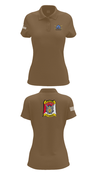 Womens Short Sleeve Performance Polo, B Troop 2-17 Cav REGT, , Teamtime, Team time, sublimation, custom sports apparel, team uniforms, spirit wear, spiritwear, sports uniforms, custom shirts, team store, custom team store, fundraiser sports, apparel fundraiser