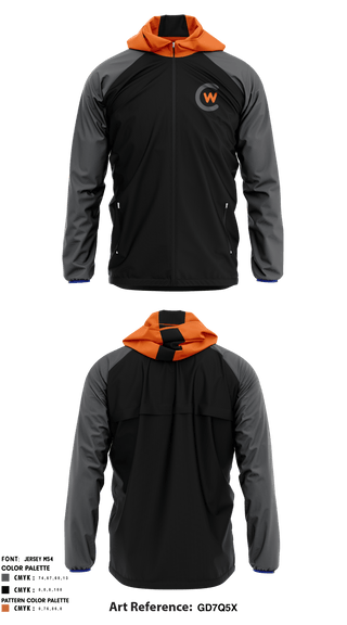 Windbreaker, Central Wyoming College Soccer, Men's Soccer, Teamtime, Team time, sublimation, custom sports apparel, team uniforms, spirit wear, spiritwear, sports uniforms, custom shirts, team store, custom team store, fundraiser sports, apparel fundraiser