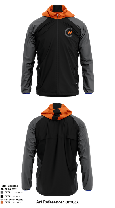 Central Wyoming College Soccer 29620811 Windbreaker - 1