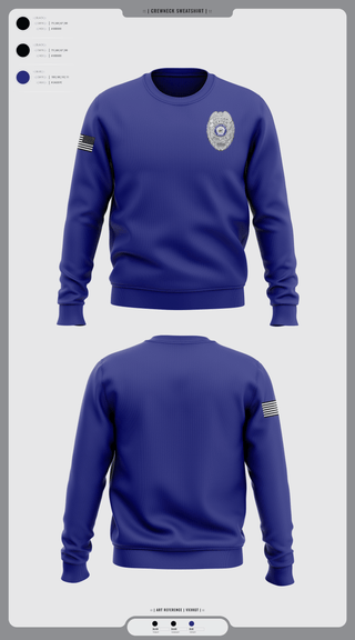 Crew Neck Sweatshirt, Dexter Pd, Police, Teamtime, Team time, sublimation, custom sports apparel, team uniforms, spirit wear, spiritwear, sports uniforms, custom shirts, team store, custom team store, fundraiser sports, apparel fundraiser