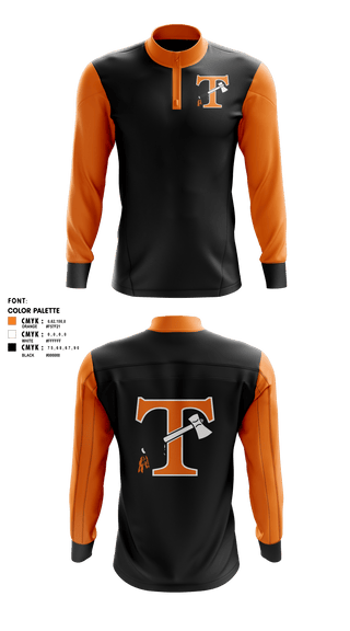 Quarter Zip Jacket, Tecumseh indian, Wrestling, Teamtime, Team time, sublimation, custom sports apparel, team uniforms, spirit wear, spiritwear, sports uniforms, custom shirts, team store, custom team store, fundraiser sports, apparel fundraiser