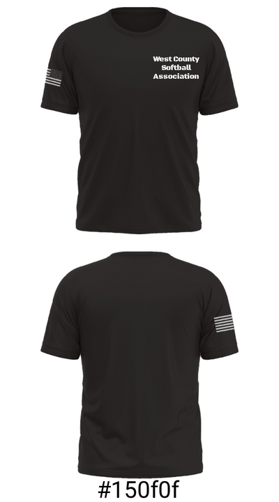 West County Softball Association 69073827 Old School Cotton Feel Shirt - 25