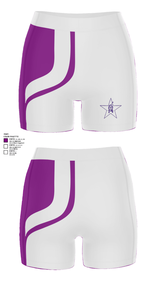 Women's Compression Shorts, Bottineau High School, Spirit Store, Teamtime, Team time, sublimation, custom sports apparel, team uniforms, spirit wear, spiritwear, sports uniforms, custom shirts, team store, custom team store, fundraiser sports, apparel fundraiser