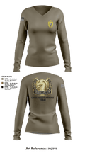 HCSO CNT 41668250 Women's Long Sleeve V-neck Shirt - 4