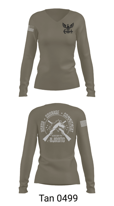 Kennesaw Mountain NJROTC 60987688 Women's Long Sleeve V-neck Shirt - 73