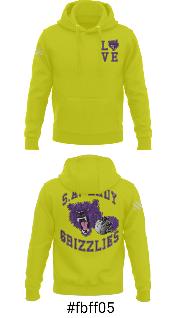 Hoodie, SA LADY GRIZZLES, Women's Volleyball, Teamtime, Team time, sublimation, custom sports apparel, team uniforms, spirit wear, spiritwear, sports uniforms, custom shirts, team store, custom team store, fundraiser sports, apparel fundraiser