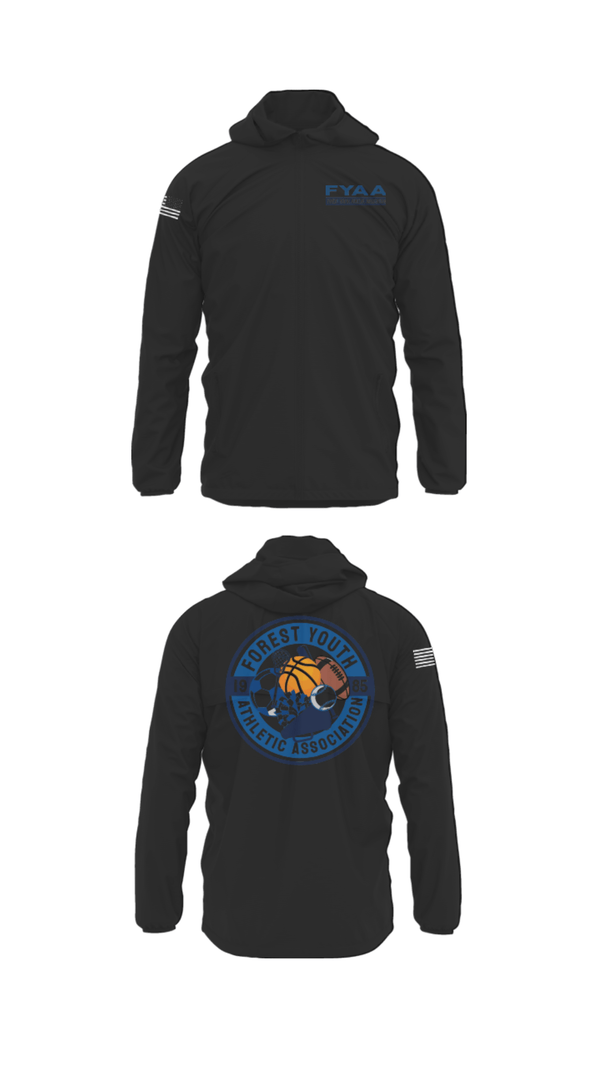 Windbreaker, Forest Youth Athletic Association Football, Football, Teamtime, Team time, sublimation, custom sports apparel, team uniforms, spirit wear, spiritwear, sports uniforms, custom shirts, team store, custom team store, fundraiser sports, apparel fundraiser