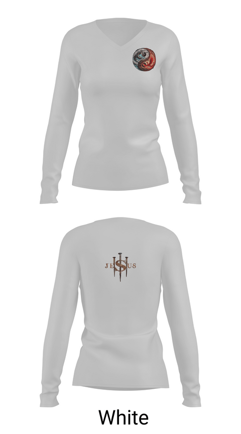 Womens Long Sleeve Vneck Shirt 1, CFC, Bowling, Teamtime, Team time, sublimation, custom sports apparel, team uniforms, spirit wear, spiritwear, sports uniforms, custom shirts, team store, custom team store, fundraiser sports, apparel fundraiser