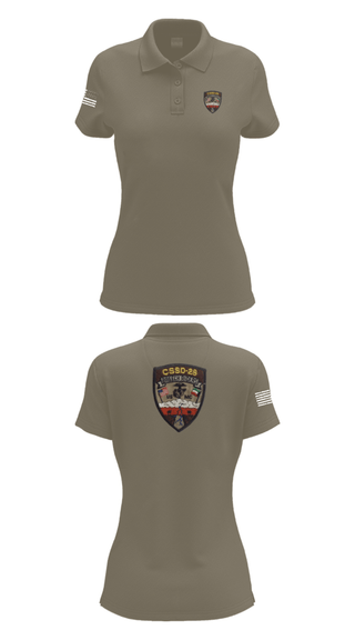 Women's Short Sleeve Performance Polo, CSSD 28, Marines, Teamtime, Team time, sublimation, custom sports apparel, team uniforms, spirit wear, spiritwear, sports uniforms, custom shirts, team store, custom team store, fundraiser sports, apparel fundraiser