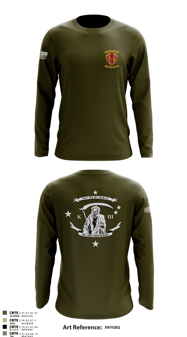 Long Sleeve Performance Shirt, V3/7, Marines, Teamtime, Team time, sublimation, custom sports apparel, team uniforms, spirit wear, spiritwear, sports uniforms, custom shirts, team store, custom team store, fundraiser sports, apparel fundraiser