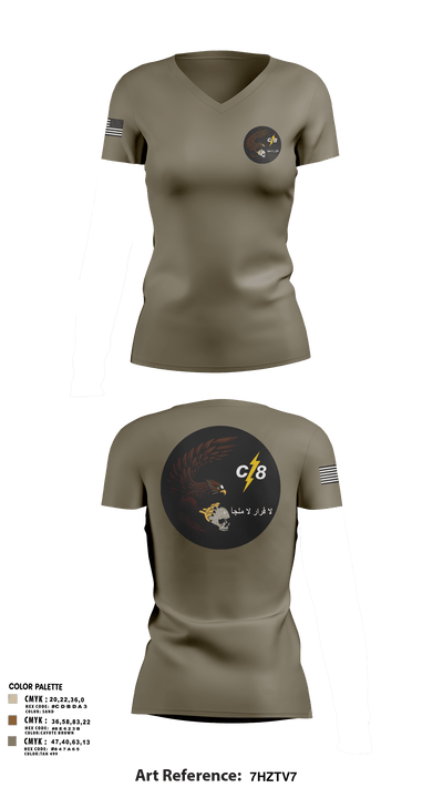 CHARGER 28585506 Women's Short Sleeve V-neck Shirt - 3