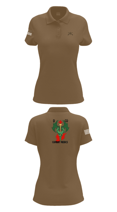 D-co 1-114th 40001496 Women's Short Sleeve Performance Polo  - 15