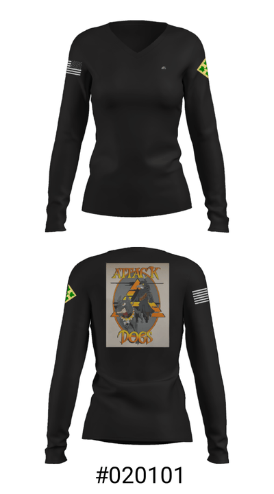 B Co 404th ASB 81436788 Women's Long Sleeve V-neck Shirt - 20