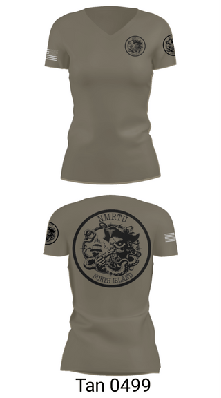 Women's Short Sleeve Vneck Shirt, USS MAKIN ISLAND, Navy, Teamtime, Team time, sublimation, custom sports apparel, team uniforms, spirit wear, spiritwear, sports uniforms, custom shirts, team store, custom team store, fundraiser sports, apparel fundraiser