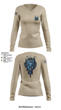 Death Knights 11109315 Women's Long Sleeve V-neck Shirt - 1
