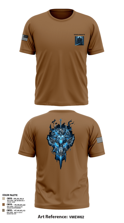 Death Knights 11109315 Old School Cotton Feel Shirt - 2