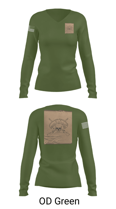 Los Pistoleros 43095637 Women's Long Sleeve V-neck Shirt - 57