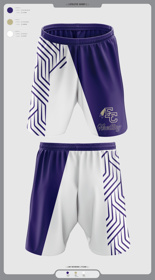 Athletic Shorts With Pockets, East Coweta High School Wrestling, Wrestling, Teamtime, Team time, sublimation, custom sports apparel, team uniforms, spirit wear, spiritwear, sports uniforms, custom shirts, team store, custom team store, fundraiser sports, apparel fundraiser
