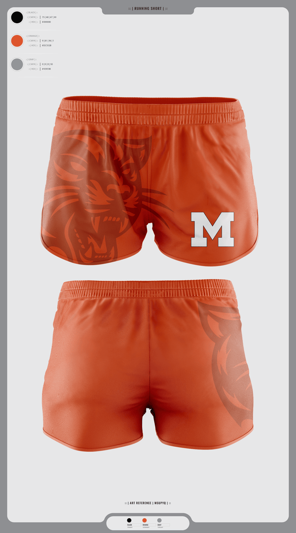 Womens Shorts, Milton Area Black Panthers, , Teamtime, Team time, sublimation, custom sports apparel, team uniforms, spirit wear, spiritwear, sports uniforms, custom shirts, team store, custom team store, fundraiser sports, apparel fundraiser
