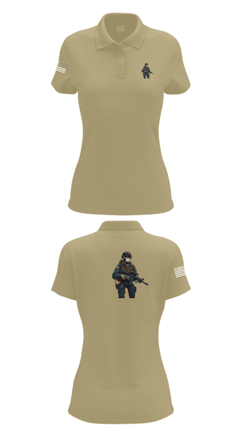 Women's Short Sleeve Performance Polo, 3d lsb, Marines, Teamtime, Team time, sublimation, custom sports apparel, team uniforms, spirit wear, spiritwear, sports uniforms, custom shirts, team store, custom team store, fundraiser sports, apparel fundraiser