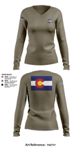 USS Colorado 62419768 Women's Long Sleeve V-neck Shirt - 1