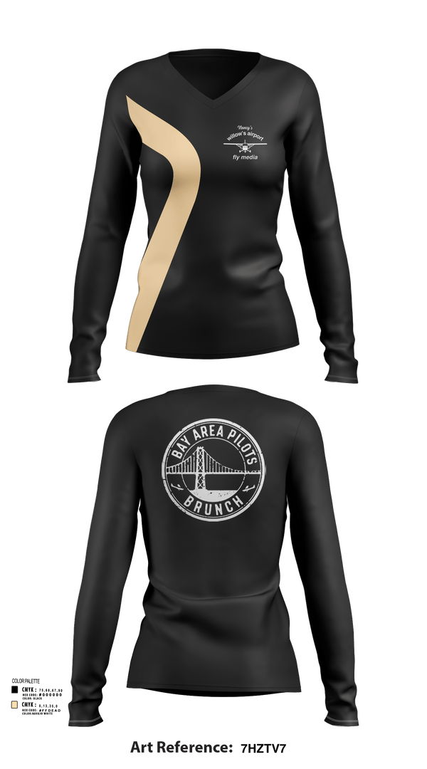 Womens Long Sleeve Vneck Shirt, Fly media, , Teamtime, Team time, sublimation, custom sports apparel, team uniforms, spirit wear, spiritwear, sports uniforms, custom shirts, team store, custom team store, fundraiser sports, apparel fundraiser