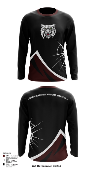 Long Sleeve Performance Shirt, Logan-Rogersville Wildcats, Spirit Store, Teamtime, Team time, sublimation, custom sports apparel, team uniforms, spirit wear, spiritwear, sports uniforms, custom shirts, team store, custom team store, fundraiser sports, apparel fundraiser