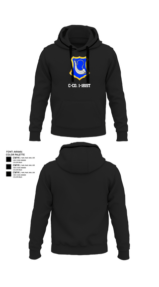 Hoodie, C-Co. 1-181st, National Guard, Teamtime, Team time, sublimation, custom sports apparel, team uniforms, spirit wear, spiritwear, sports uniforms, custom shirts, team store, custom team store, fundraiser sports, apparel fundraiser