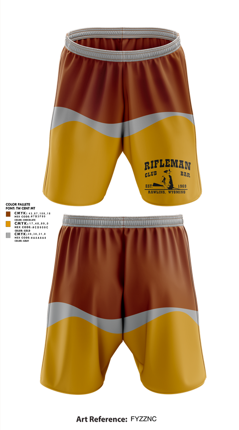 Athletic Shorts With Pockets, The Rifleman Bar, , Teamtime, Team time, sublimation, custom sports apparel, team uniforms, spirit wear, spiritwear, sports uniforms, custom shirts, team store, custom team store, fundraiser sports, apparel fundraiser
