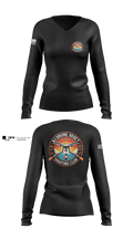 New Jersey State Police Women's Long Sleeve V-neck Shirt - 1