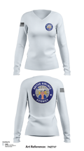 482FW 16916372 Women's Long Sleeve V-neck Shirt - 103