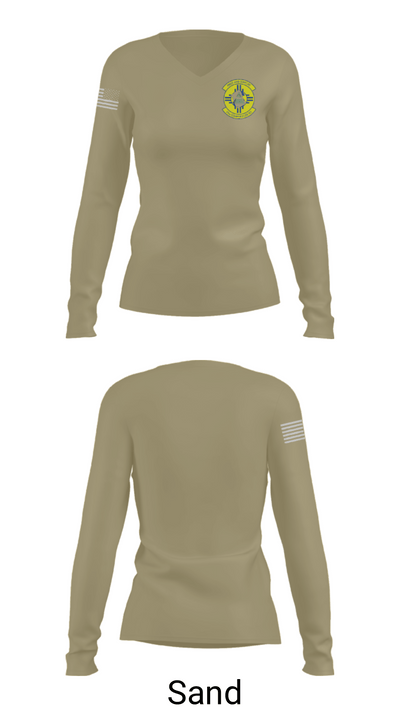 49 COMPTROLLER SQUADRON 45789639 Women's Long Sleeve V-neck Shirt - 97
