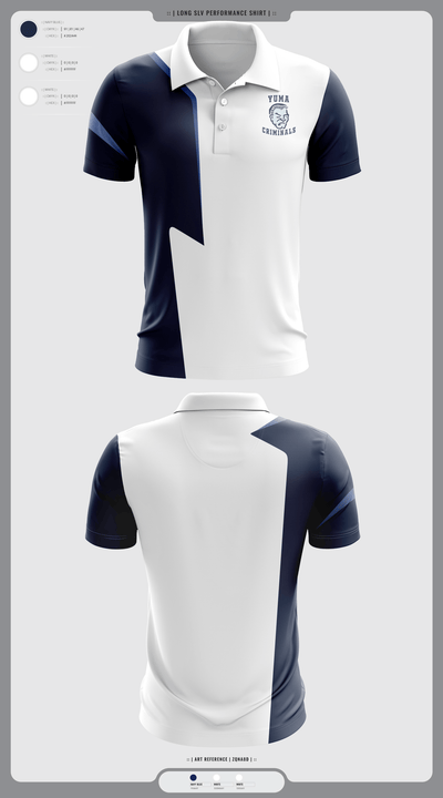 Yuma High School Wrestling 97193849 Short Sleeve Performance Polo - 2