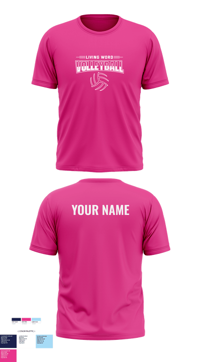 Living Word Academy Volleyball 38101646 Short Sleeve Performance Shirt - 4