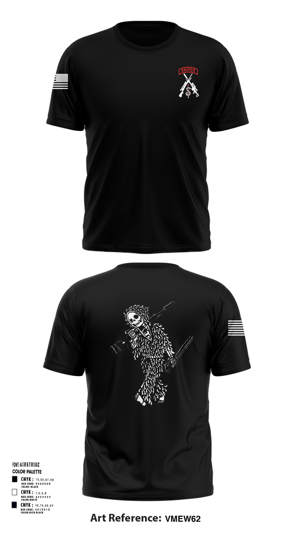 Short Sleeve Performance Shirt, 2-5 CAV Snipers, Army, Teamtime, Team time, sublimation, custom sports apparel, team uniforms, spirit wear, spiritwear, sports uniforms, custom shirts, team store, custom team store, fundraiser sports, apparel fundraiser