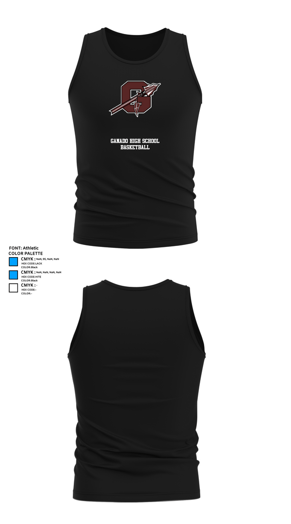 Tank Top, Ganado High School Basketball, Women's Basketball, Teamtime, Team time, sublimation, custom sports apparel, team uniforms, spirit wear, spiritwear, sports uniforms, custom shirts, team store, custom team store, fundraiser sports, apparel fundraiser