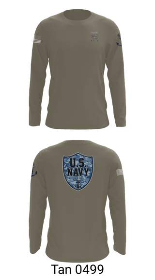 Long Sleeve Performance Shirt, CVN 77 George HW Bus, Navy, Teamtime, Team time, sublimation, custom sports apparel, team uniforms, spirit wear, spiritwear, sports uniforms, custom shirts, team store, custom team store, fundraiser sports, apparel fundraiser