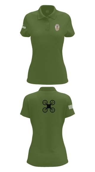 Womens Short Sleeve Performance Polo, UAS Pilot, Police, Teamtime, Team time, sublimation, custom sports apparel, team uniforms, spirit wear, spiritwear, sports uniforms, custom shirts, team store, custom team store, fundraiser sports, apparel fundraiser