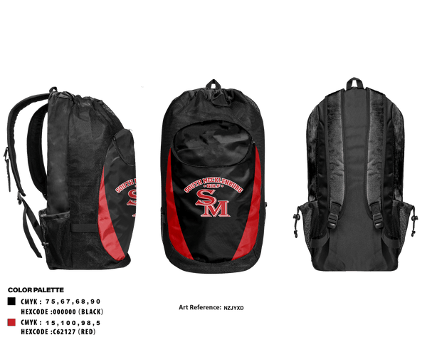 Gear Bag, South Meck Girls Golf, Golf, Teamtime, Team time, sublimation, custom sports apparel, team uniforms, spirit wear, spiritwear, sports uniforms, custom shirts, team store, custom team store, fundraiser sports, apparel fundraiser