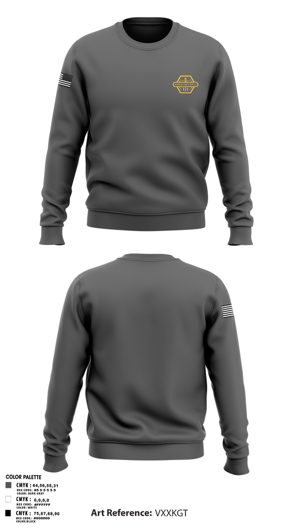 Crew Neck Sweatshirt, Isenbarger Construction LLC, , Teamtime, Team time, sublimation, custom sports apparel, team uniforms, spirit wear, spiritwear, sports uniforms, custom shirts, team store, custom team store, fundraiser sports, apparel fundraiser
