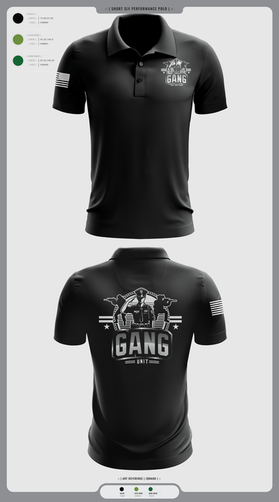 Gang Unit 10154965 Short Sleeve Performance Polo - 1